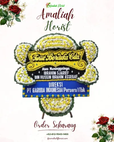 Papan Bunga Duka di Sarampingan