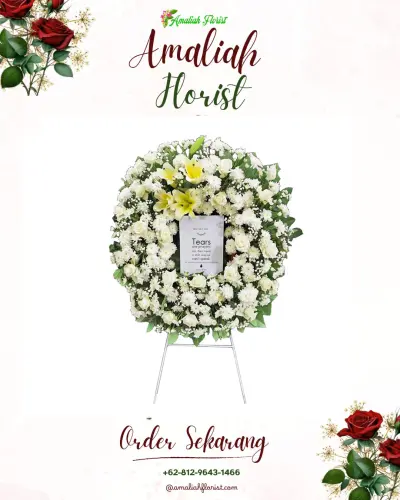 Krans Bunga Duka Cita di Sarampingan
